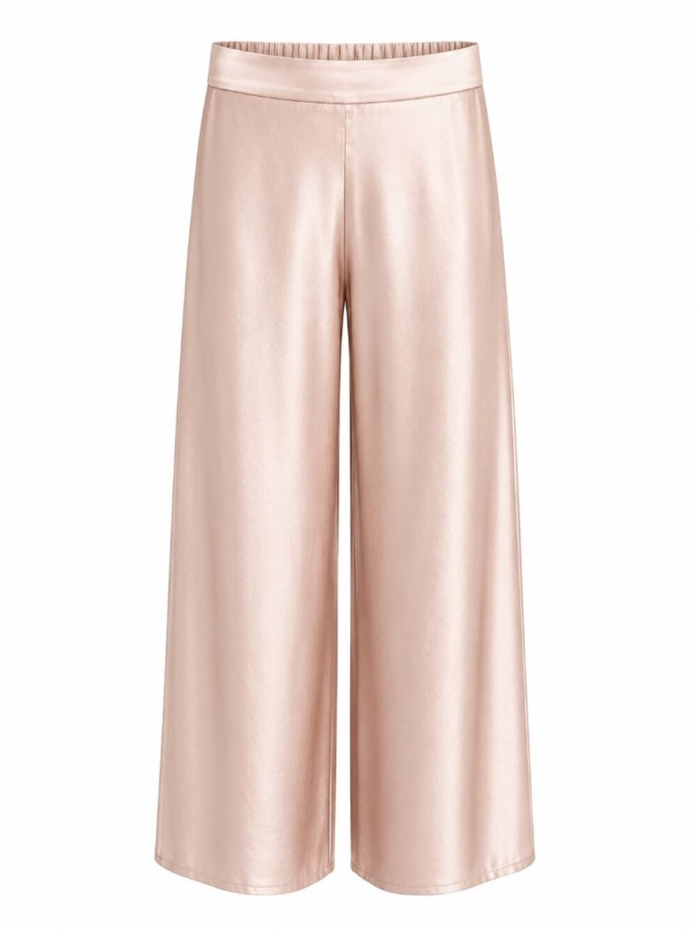 Trina Turk Sunset Pant Satin Wide-Leg Culottes In Blush Pink XS